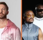 Calvin Harris (esq.) e  Black Eyed Peas.