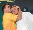 Fl&aacute;vio Bolsonaro e Jair Bolsonaro