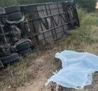 &Ocirc;nibus com time de basquete capota em rodovia e deixa sete mortos no Cear&aacute;