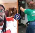 Carla Zambelli com arma no meio da rua.