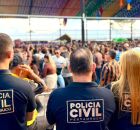 Agentes da Pol&iacute;cia Civil de Pernambuco no S&atilde;o Jo&atilde;o de Serra Negra. 