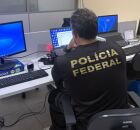 Agente da Pol&iacute;cia Federal durante opera&ccedil;&atilde;o da PreviPaulista. 