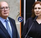 Gilmar Mendes e Carla Zambelli.