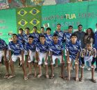 Estudantes-Atletas da Escola Municipal Manoel Gon&ccedil;alves em Paulista