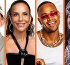 Jo&atilde;o Gomes, Ivete Sangalo, L&eacute;o Santana e Marisa Monte.