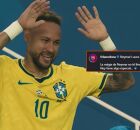 Neymar recebe homenagem do Barcelona.