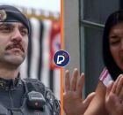 Primeiro-tenente Ronickson Pimentel dos Santos e Elo&aacute; Pimentel.