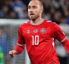 Christian Eriksen atuando pela Dinamarca 