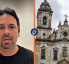 Felipe Alecrim rebate prefeito do Recife e afirma que reforma da Bas&iacute;lica do Carmo.