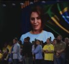 Michelle Bolsonaro discursa em apoio a Fl&aacute;viona conven&ccedil;&atilde;o do PL: 'povo unido por um pa&iacute;s melhor'