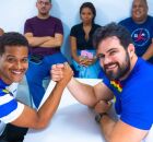 C&eacute;sar Ramos em sala de aula.