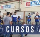 Cursos no SENAI. 