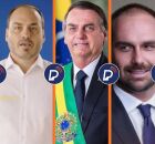 Michelle, Carlos, Bolsonaro, Eduardo e Fl&aacute;vio