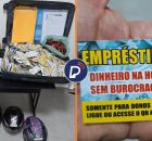 Material apreendido pela pol&iacute;cia