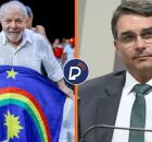 Lula e Fl&aacute;vio Bolsonaro. 