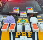 Pol&iacute;cia Rodovi&aacute;ria Federal (PRF) apreendeu uma carga de eletr&ocirc;nicos