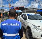 Fiscaliza&ccedil;&atilde;o na Feira do Centro de Paulista.