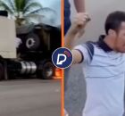 Homem agradece pelo livramento