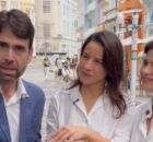 Eduardo Moura ao lado de Raquel Lyra e Priscilla Krause