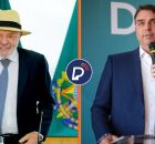 Presidente Lula e Fl&aacute;vio Bolsonaro.