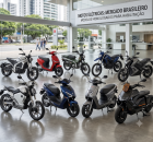 Motos el&eacute;tricas vendidas no Brasil.