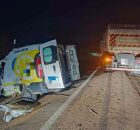Colis&atilde;o entre ambul&acirc;ncia e bitrem deixa tr&ecirc;s mortos na BR-316, em Ouricuri (PE)