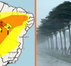 Inmet alerta para perigo de vendaval em 36 cidades de Pernambuco; veja quais