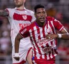 Kauan Maranh&atilde;o comemorando gol contra o CRB.
