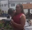 Mulher presa por racismo.