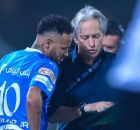 Neymar e Jorge Jesus nos tempos de Al-Hilal.
