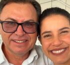 Prefeito de Ferreiros, Z&eacute; Roberto, e governadora Raquel Lyra.