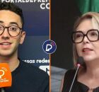 Vereadores do Recife Thiago Medina e Liane Cirne.