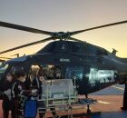 R&eacute;cem-nascida &eacute; transferida em helicpt&eacute;ro da PRF