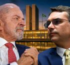 Lula e Fl&aacute;vio Bolsonaro 