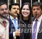 Andr&eacute; Ferreira, T&uacute;lio Gad&ecirc;lha, Eduardo da Fonte, Maria Arraes, Mendon&ccedil;a Filho e Luciano Bivar.