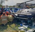 Acidente de helic&oacute;ptero no Rio de Janeiro.
