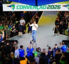 Em discurso na Conven&ccedil;&atilde;o do PL-SC, Fl&aacute;vio Bolsonaro pede voto
