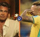 Brad Pitt brinca que quer dar aulas de atua&ccedil;&atilde;o para Neymar aprender a simular faltas