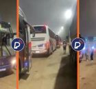 &Ocirc;nibus que seguia para evento gospel &eacute; apedrejado ap&oacute;s ser confundido com ve&iacute;culo que levava torcedores do Flamengo