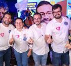 C&eacute;sar Ramos em evento pol&iacute;tico no Recife.