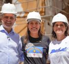 Eduardo da Fonte, Raquel Lyra e Priscila Krause.