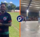 O momento dos disparos foi registrado por uma transmiss&atilde;o ao vivo realizada no gin&aacute;sio para acompanhar a partida de futsal.