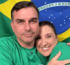 Fl&aacute;vio Bolsonaro e Daniella Marques.