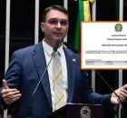 O senador Fl&aacute;vio Bolsonaro (PL-RJ) n&atilde;o conseguiu registrar