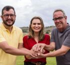 Gabriel Porto, Mar&iacute;lia Arraes e &Aacute;lvaro Porto.