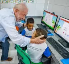 Lula em visita a escola 