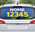 Carro adesivado para elei&ccedil;&otilde;es 