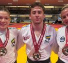 Judocas que ganharam medalha de bronze. 