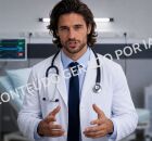 Um dos falsos m&eacute;dicos criados por intelig&ecirc;ncia artificial.