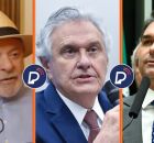 Lula, Caiado  e Fl&aacute;vio Bolsonaro